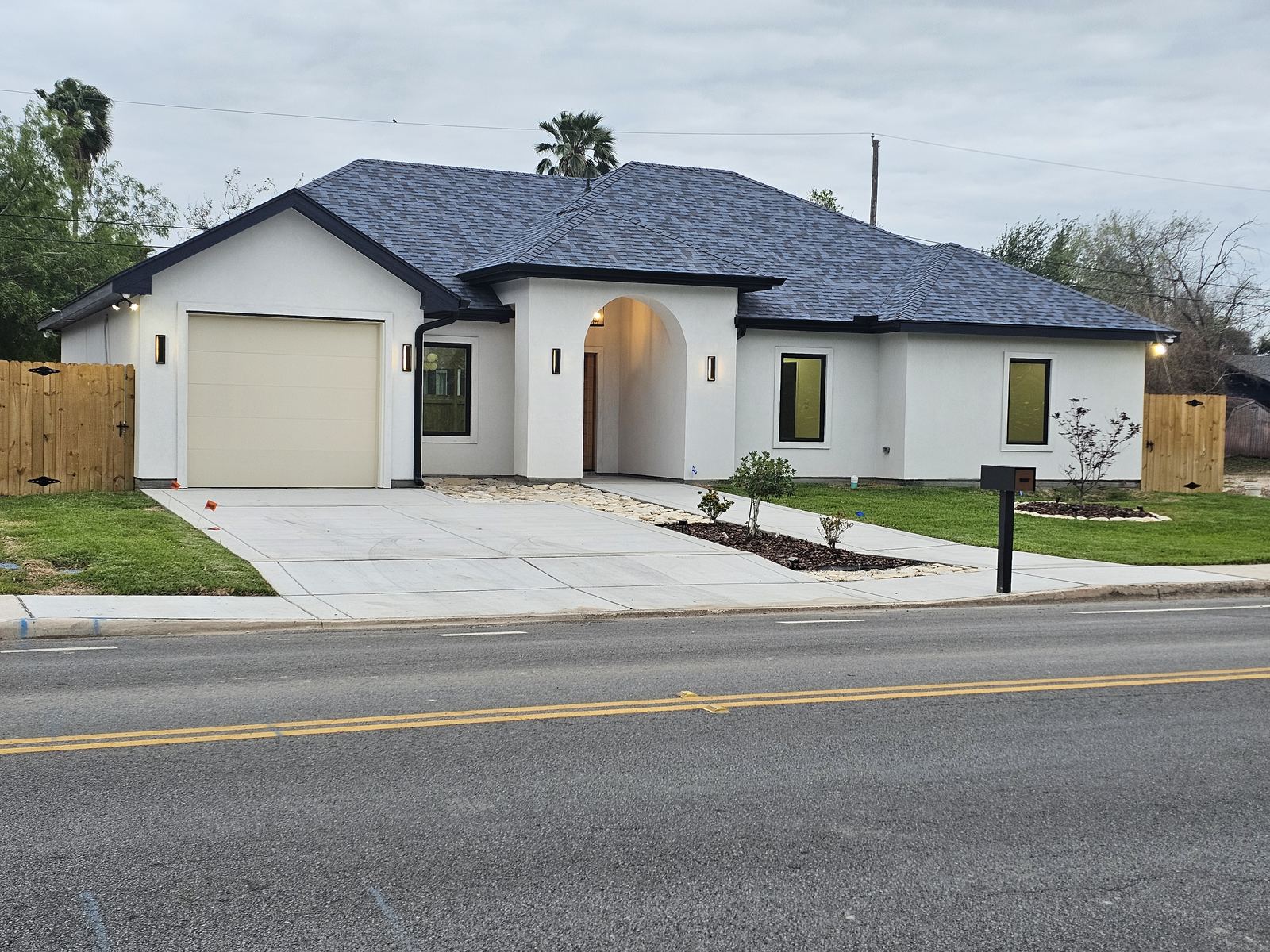 Casa de Luz, a completed EJS Trade home in McAllen, Texas — photograph of the exterior