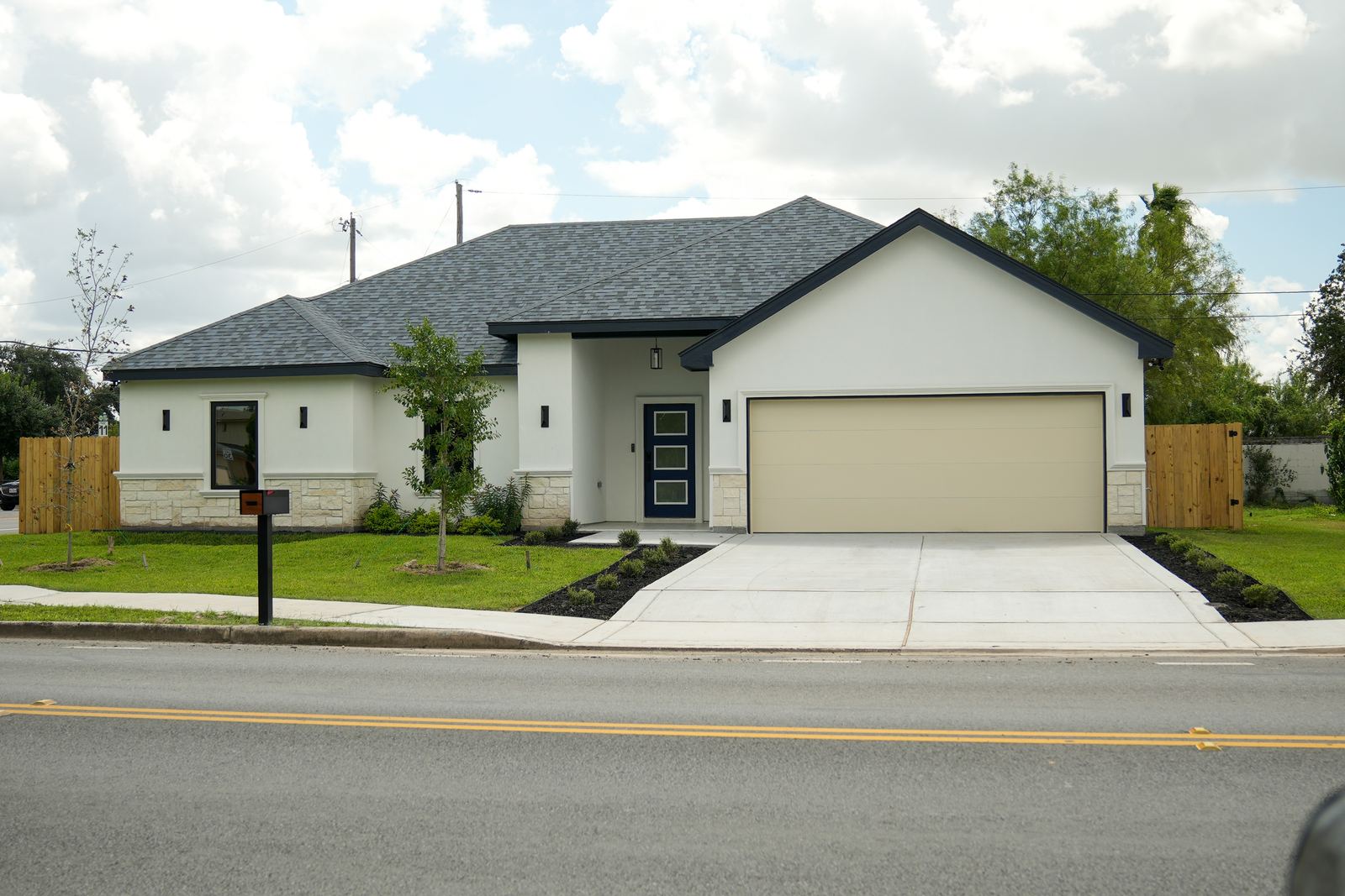 Casa Serena, a completed EJS Trade home in McAllen, Texas — photograph of the exterior
